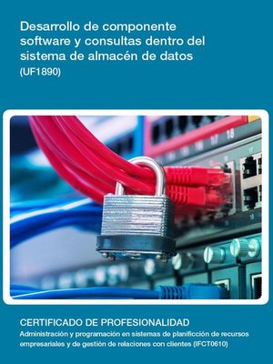 cover image of UF1890--Desarrollo de componente software y consultas dentro del sistema de almacén de datos